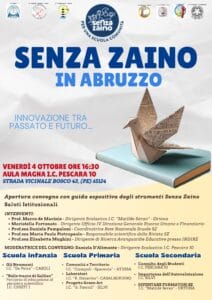 locandina evento senza zaino